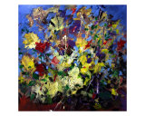 Abstract Flowers Giclee Print by Mario Zampedroni