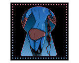 Burlesque Style Sexy Woman Stripping Illustration Giclee Print by Christopher King