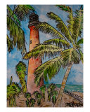 Cape Florida Port Biscayne Lighthouse Giclee Print by Derek Mccrea