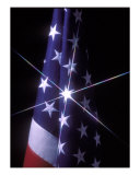 American Flag With One Bright Star Photographic Print by Tomas del Amo