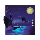 Geese Fly Home Giclee Print by Nancy Tillman