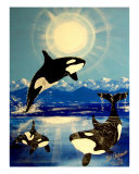 Killer Orca Whale Whales Lámina giclée por Teo Alfonso Killer Orca Whale Whales Lámina giclée por Teo Alfonso