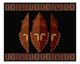 African Mask Art 1 Photographic Print by Rhonda Watson