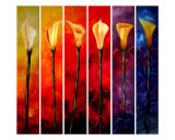 Calla Lilies Giclee Print by James Saenz