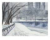Central Park Winter Giclee-trykk av Ed Barbini