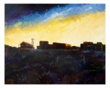 Dawn Breaking In The Ole West Giclee Print by Lloyd Voges