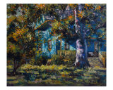 Victorian On The Hill Giclee Print by Maria Nash