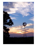 Sunset Windmill Photographic Print by Alexis Swendener