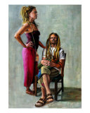 Role Reversal: Dirty Hipies Giclee-trykk av Jessica Burke