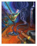 Drunk Illusions Giclee Print by Alla Bespalov