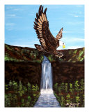 Flying Bald Eagle Lámina giclée por Teo Alfonso Flying Bald Eagle Lámina giclée por Teo Alfonso