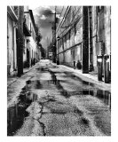 Wet Alley B&W Photographic Print by Mark Salomon