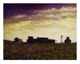 Dawn Breaking In The Ole West 4 Giclee Print by Lloyd Voges