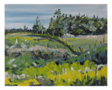 On A Field Of Golden Rods Giclee Print by Francois Fournier