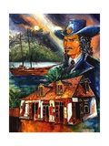 The Legend Of Jean Lafitte Giclee Print by Diane Millsap