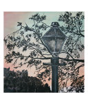 Vintage Modern Street Lamp Art Deco Print Giclee Print by Derek Mccrea