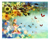Butterfly Angel Giclee Print by Shelley Xie