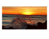 High Tide At Sunset Photographie par Lance Aaron
