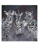 Zebra Painting Print Giclee Print by Derek Mccrea