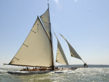 Mariquita under Sail, Solent Race, British Classic Yacht Club Regatta, Cowes Classic Week, 2008 Photographic Print by Rick Tomlinson