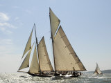 Mariette under Sail, Solent Race, British Classic Yacht Club Regatta, Cowes Classic Week, 2008 Fotografiskt tryck av Rick Tomlinson