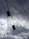 Rigging and Wooden Blocks Against a Stormy Sky at Panerai Classics, Sardinia, September 2007 Photographic Print by Richard Langdon