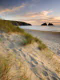 Holywell Bay with Carters Gull Rocks in the Background, Near Newquay, Cornwall, UK, June 2008 Poster by Ross Hoddinott