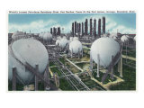 Beaumont, Texas - General View of the World's Largest Petroleum Butadiene Plant, c.1948 Affiches