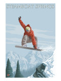 Snowboarder Jumping - Steamboat Springs, Colorado, c.2008 Prints