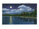 Dallas, Texas - Moonlight Scene on White Rock Lake, c.1941 Photo
