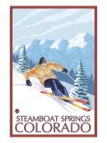 Downhill Skier - Steamboat Springs, Colorado, c.2008 Prints