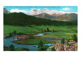 Rocky Mt. National Park, Colorado - View of Long's Peak from Thompson Canyon, c.1938 Prints