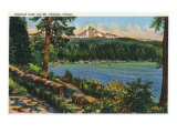 Oregon - View of Diamond Lake and Mount Thielsen, c.1940 Print