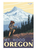 Timberline Lodge - Hiking Mt. Hood, Oregon, c.2009 Posters by Lantern Press 