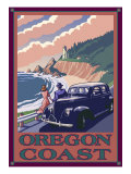 Lighthouse View - Oregon Coast, c.2009 Print by Lantern Press 