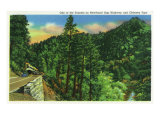 Great Smoky Mts. Nat'l Park, Tn - View of a Newfound Gap Highway Tunnel and Chimney Tops, c.1937 Posters