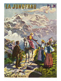 Switzerland - Scenic View of Jungfrau Mountain, Near Wengen in the Swiss Alps, c.1918 Photo