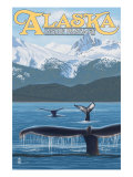 Alaska's Inside Passage - Whales, c.2009 Posters by Lantern Press Alaska's Inside Passage - Whales, c.2009 Posters by Lantern Press