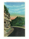 Great Smoky Mts. Nat'l Park, Tn - Park Highway Rocky Turn View of the Chimney Tops, c.1937 Prints