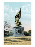 Malden, Massachusetts - Bell Rock Memorial Park View of the Soldiers' Monument, c.1908 Print
