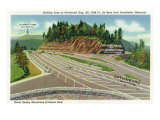 Great Smoky Mts. Nat'l Park, Tn - Rockefeller Memorial View of the Parking Area, c.1940 Prints