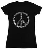 Women's: Peace, Love & Music T-Shirts