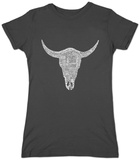 Juniors: Cow Skull T-Shirt