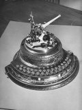 Close-Up of Patent Model of Stock Ticker Invented by Thomas A. Edison Lámina fotográfica