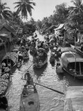 Floating Market in Bangkok Photographic Print by Dmitri Kessel Floating Market in Bangkok Photographic Print by Dmitri Kessel