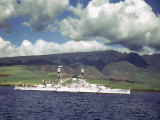 American Warships Off the Coast of Hawaii During the Us Navy's Pacific Fleet Maneuvers Lámina fotográfica por Carl Mydans