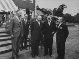 Pres. Dwight D. Eisenhower During His Visit 写真プリント - エド・クラーク