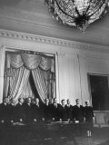 President Dwight D. Eisenhower and His Cabinet, Posing for an Official Picture 写真プリント