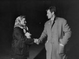 Edward Kennedy Campaigning for Brother Jack in Democratic Primaries Lámina fotográfica