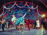 Actress Carol Lawrence Et Al in Dance Scene from Broadway Musical 